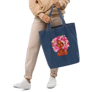 Pinky Look Organic denim tote bag