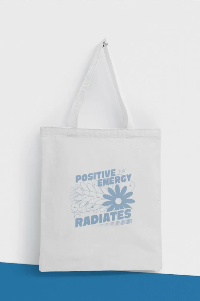 Positive Energy Radiates Zipper Tote Bag