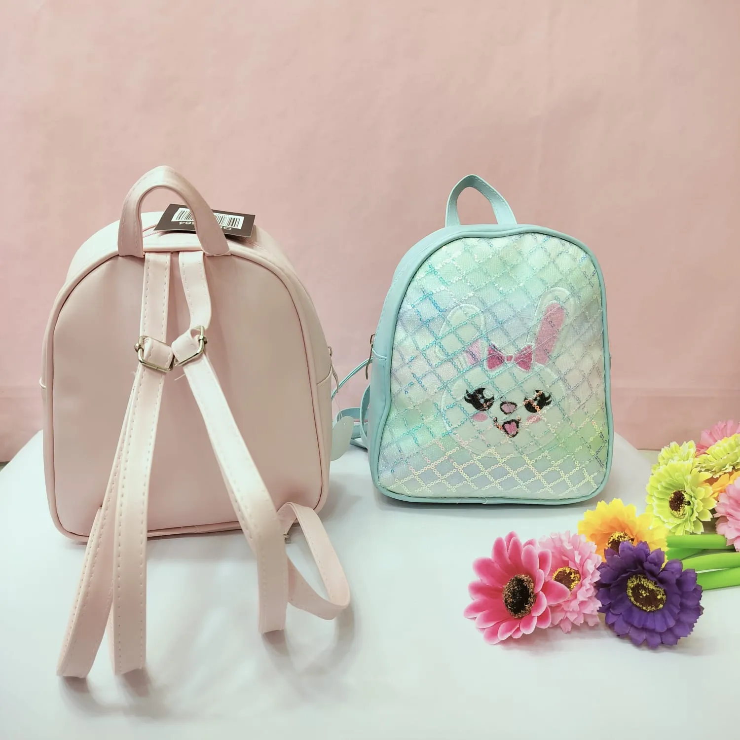 Printed Rabbit Mini Backpack.