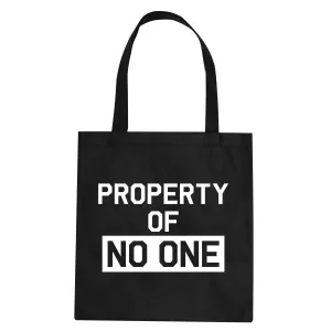 Property Of No One Tote Bag