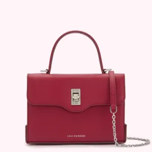 RASPBERRY LIP TURNLOCK QUEENIE HANDBAG