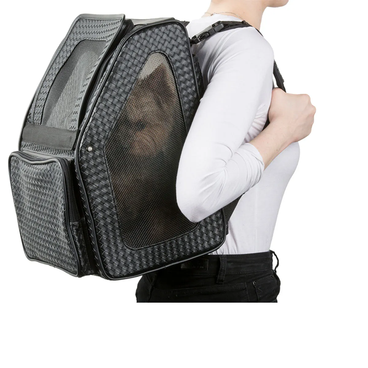 Rio Carrier Bag on Wheels - Black Woven