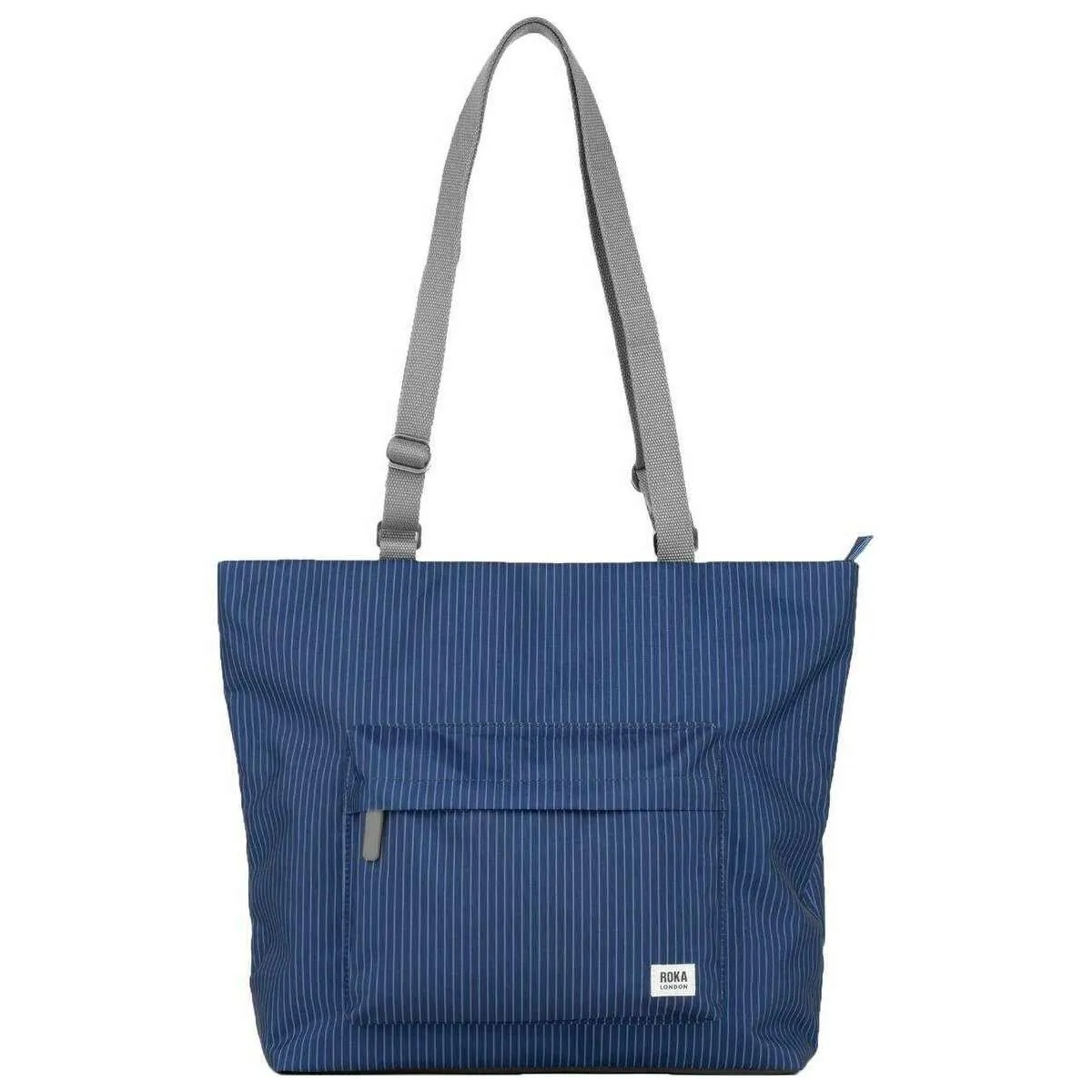 Roka Trafalgar B Recycled Canvas Tote Bag - Dark Wash Denim Blue