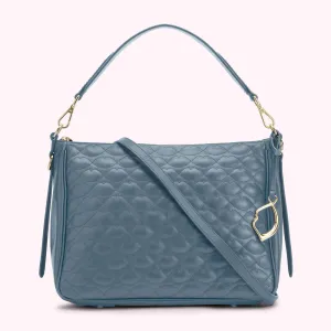 SEAL MEDIUM QUILTED LIP LEATHER CALLIE CROSSBODY BAG