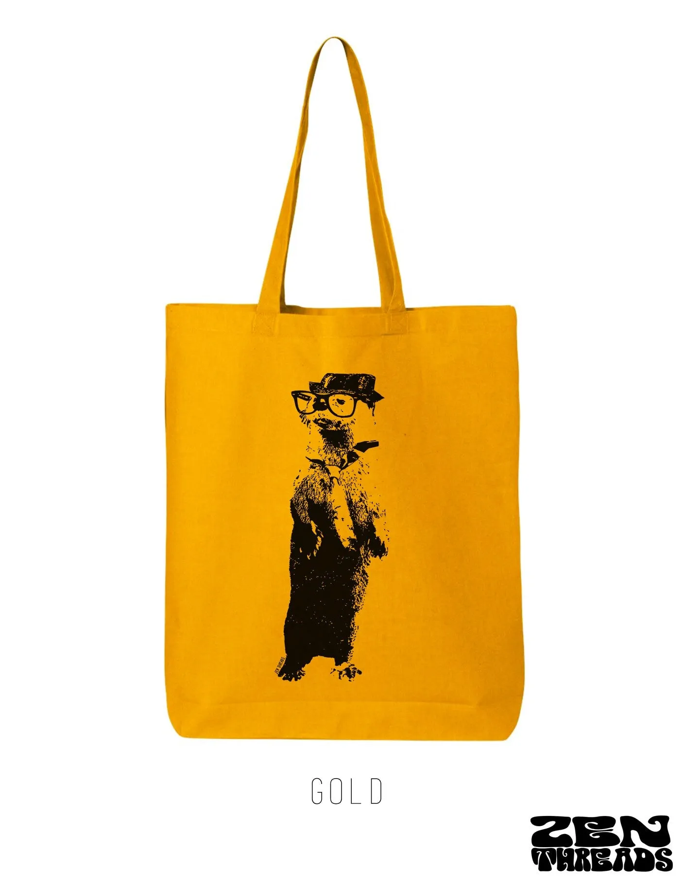 Smart OTTER - Eco-Friendly Market Tote Bag - Hand Screen printed (Ships FREE!)