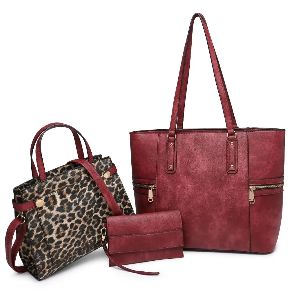 Stylish Tote & Shoulder Bags: 3-Piece Set