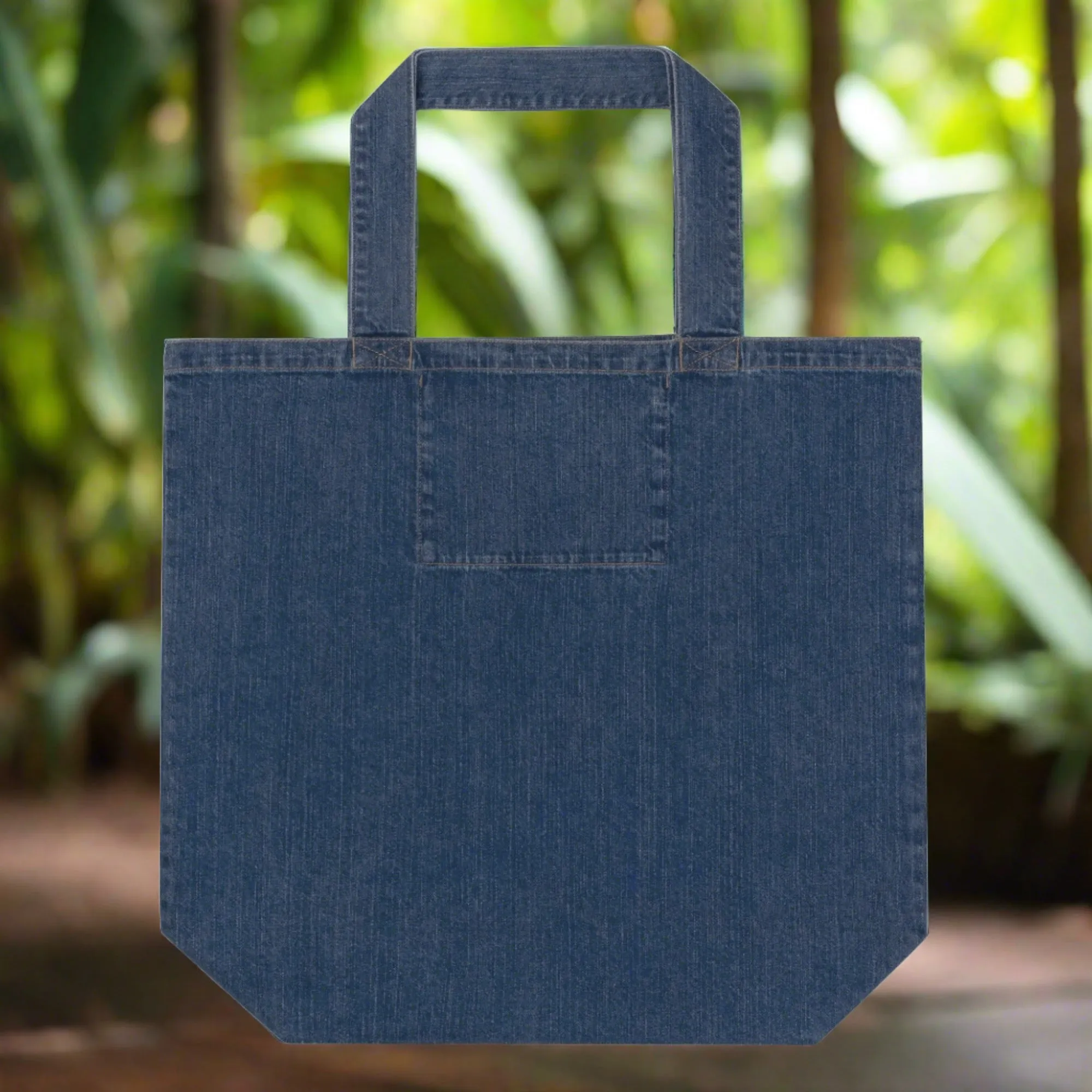 Sustainable denim tote bag, Birman Cat Lover