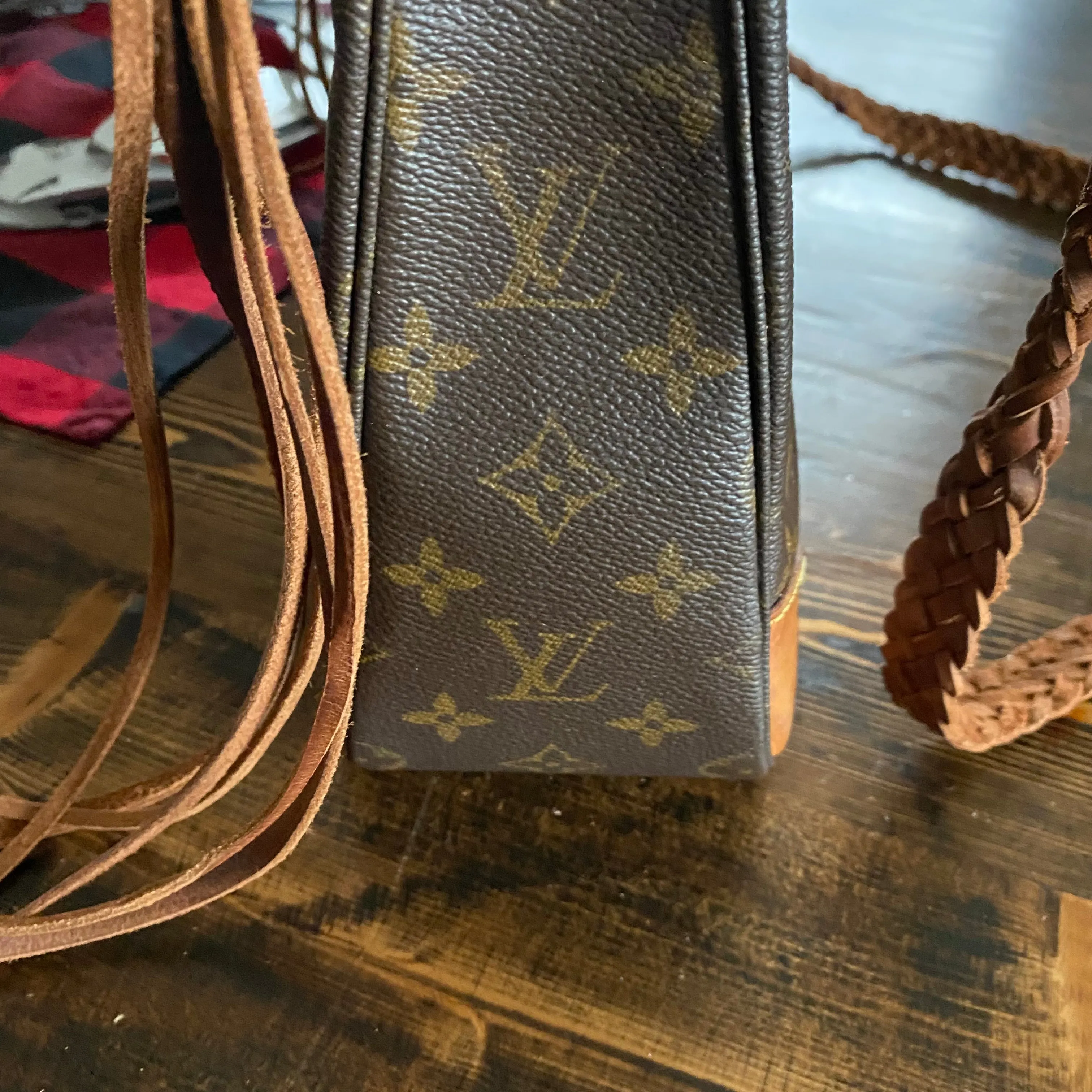 The Harrier Crossbody Bag in Tan Monogram