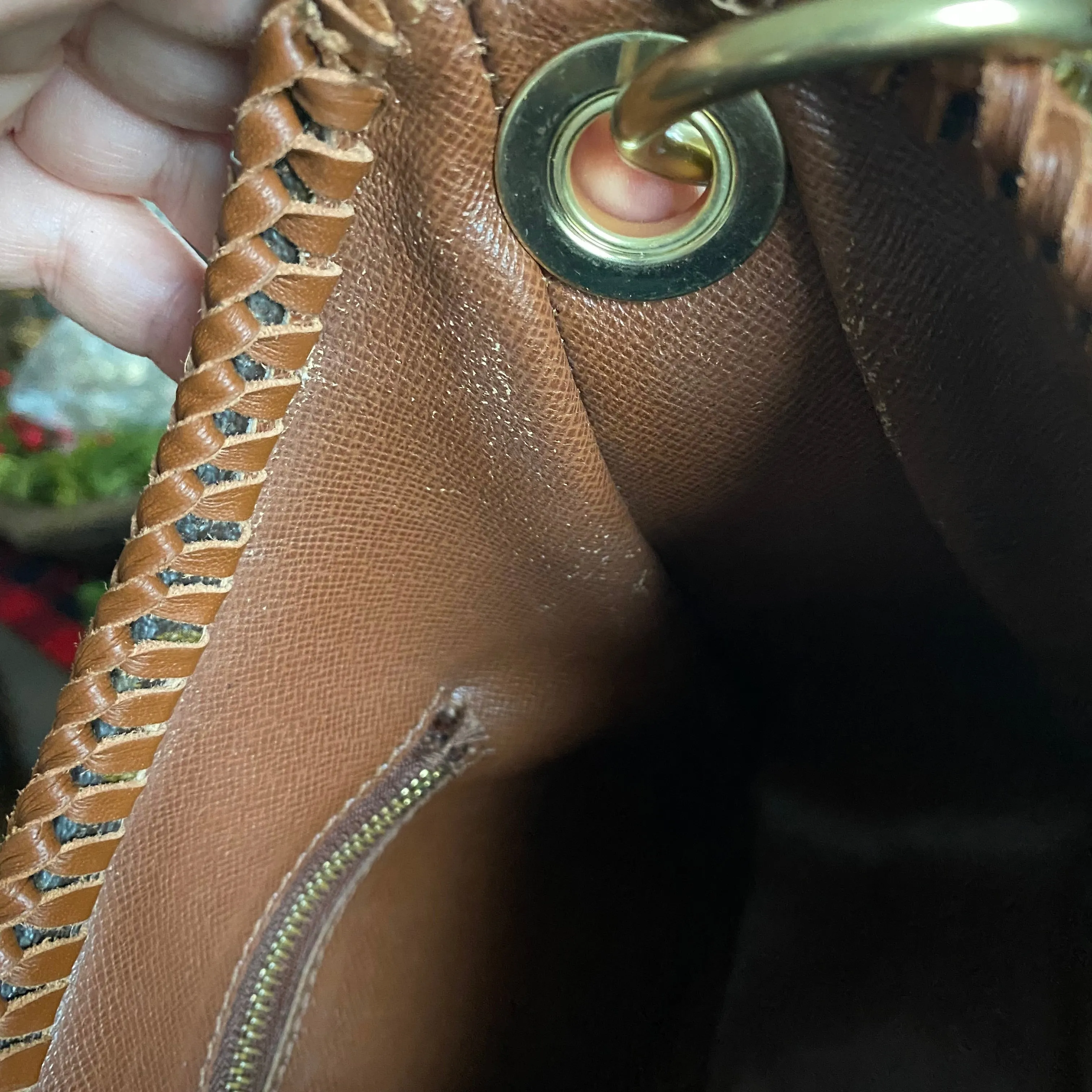 The Harrier Crossbody Bag in Tan Monogram