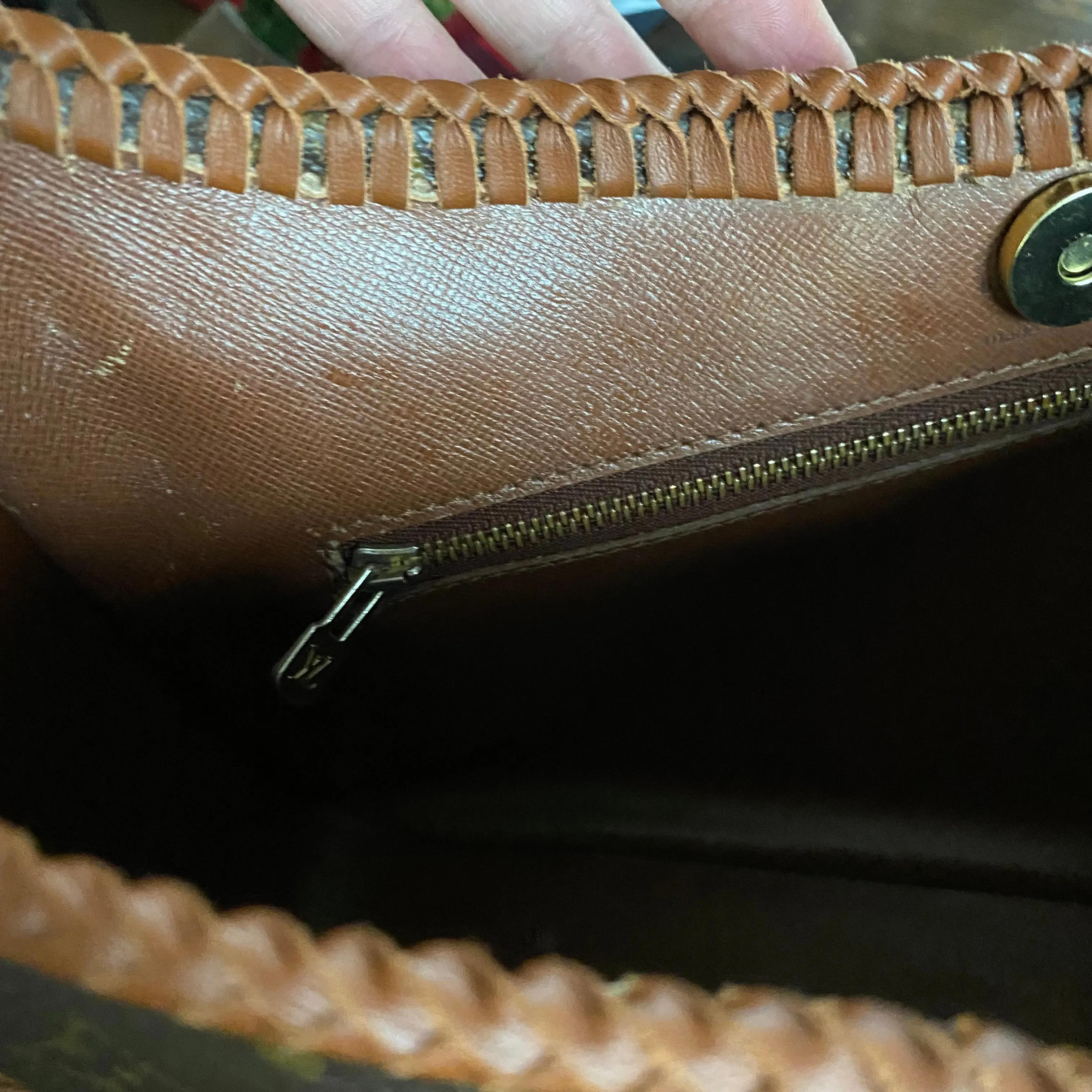 The Harrier Crossbody Bag in Tan Monogram