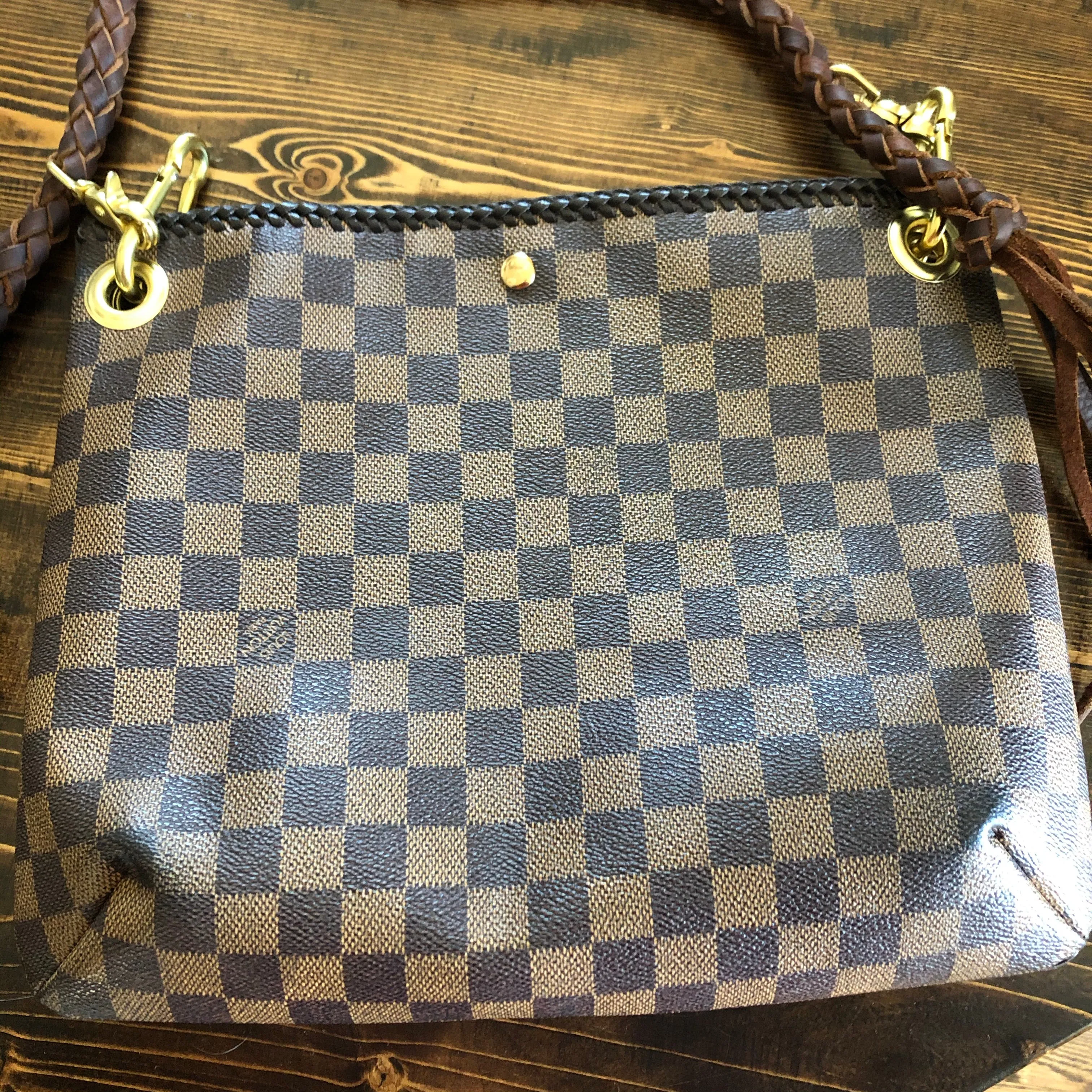 The Lark Crossbody in Damier Ebene