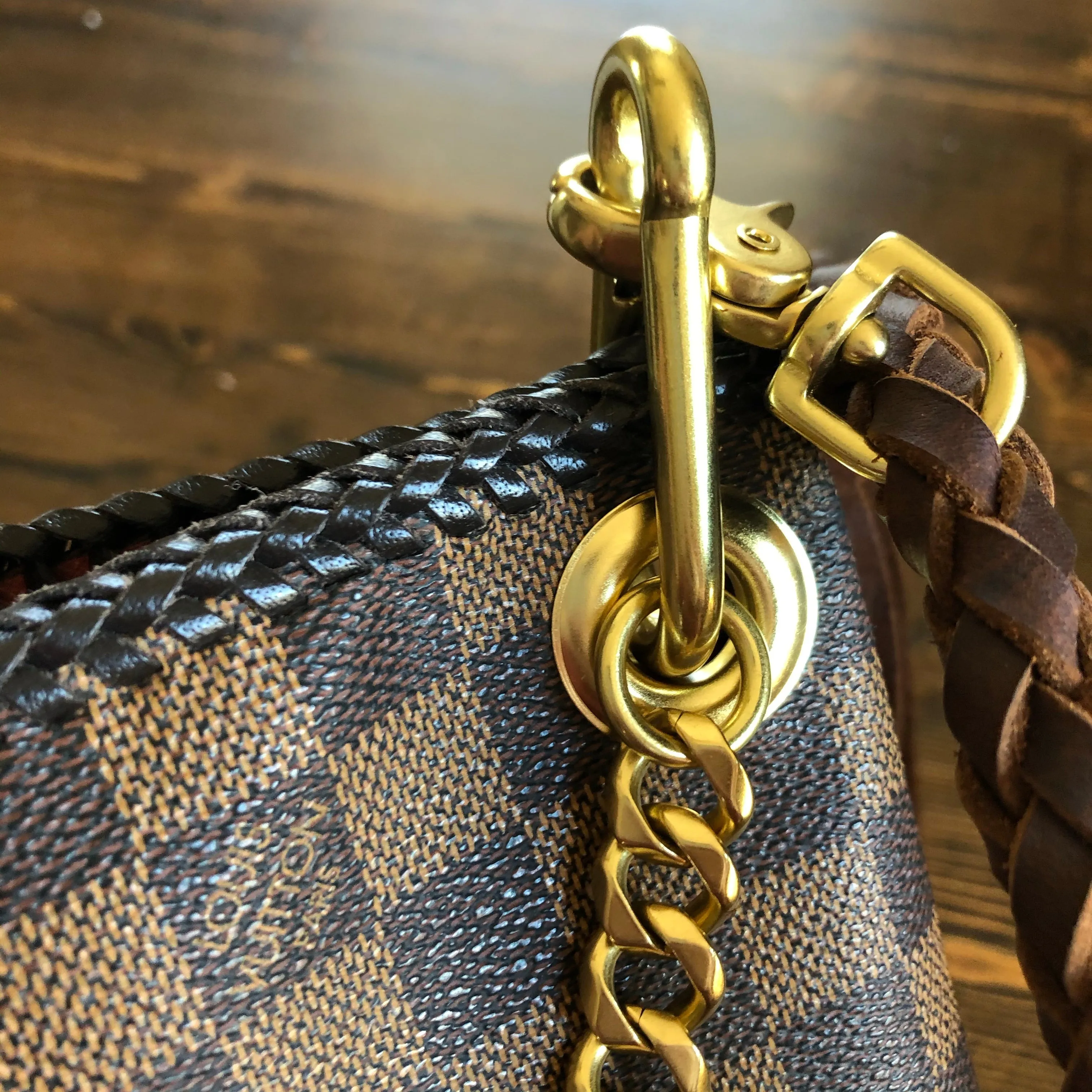 The Lark Crossbody in Damier Ebene