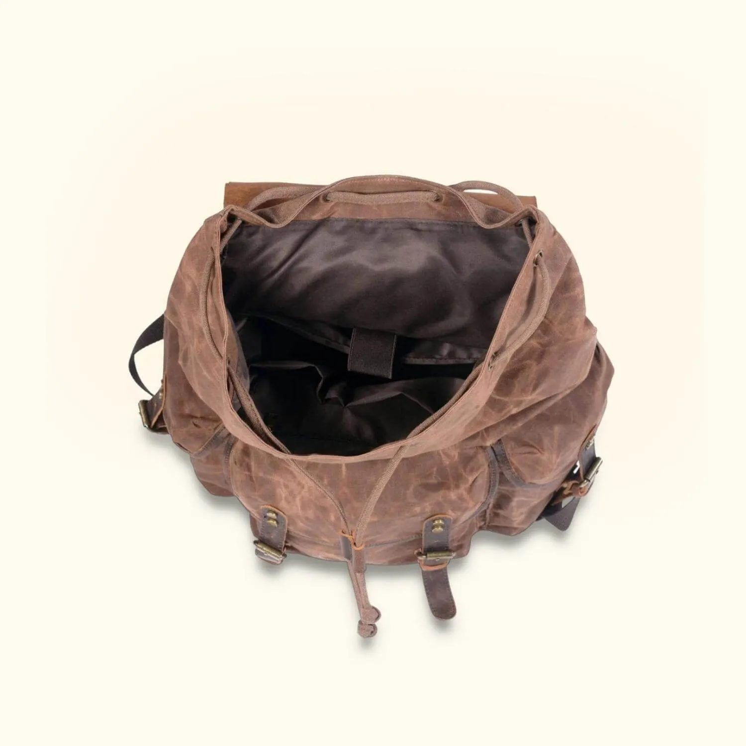 The Lone Horse – Canvas Leather Backpack