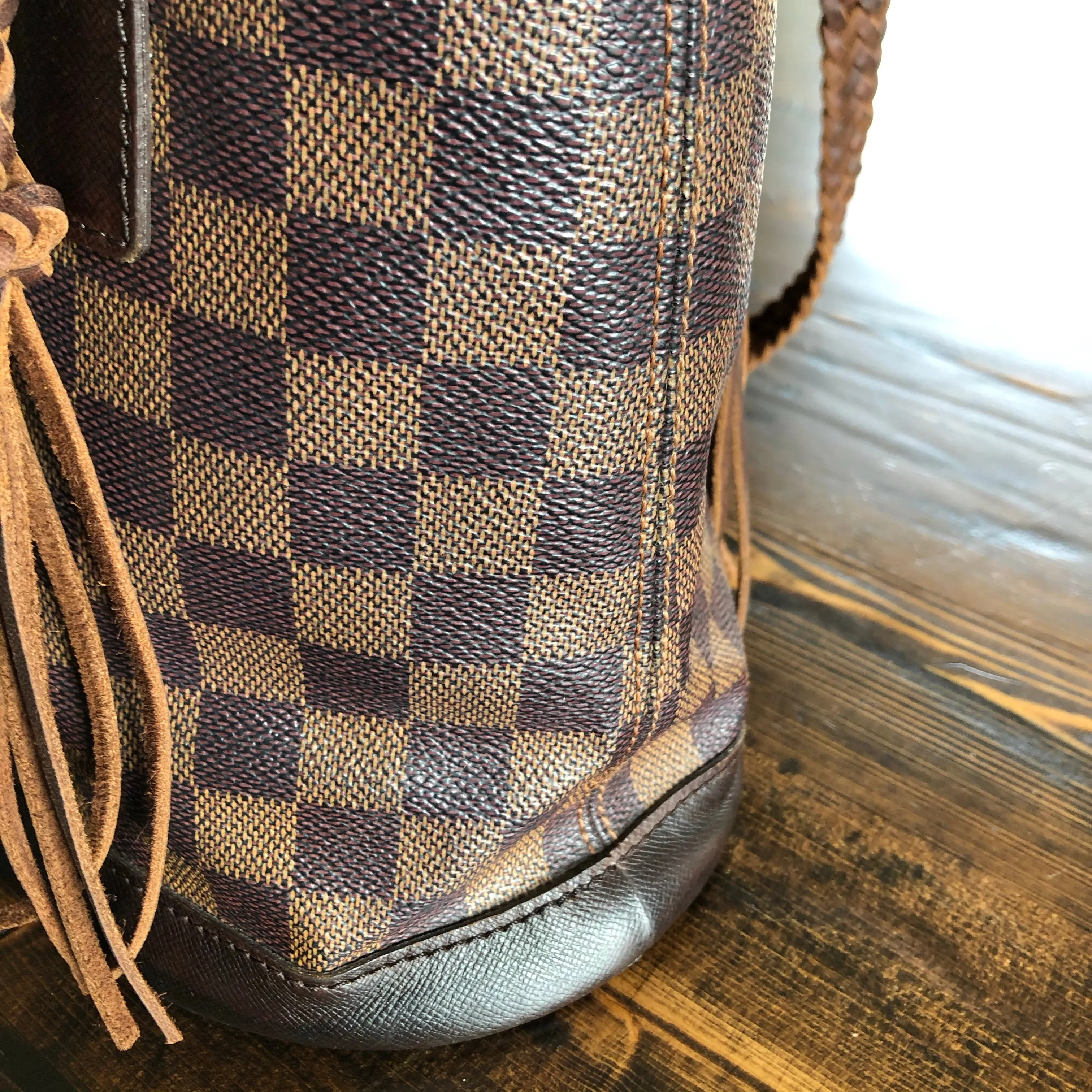 The Owl - Vintage Damier Ebene Bucket Bag