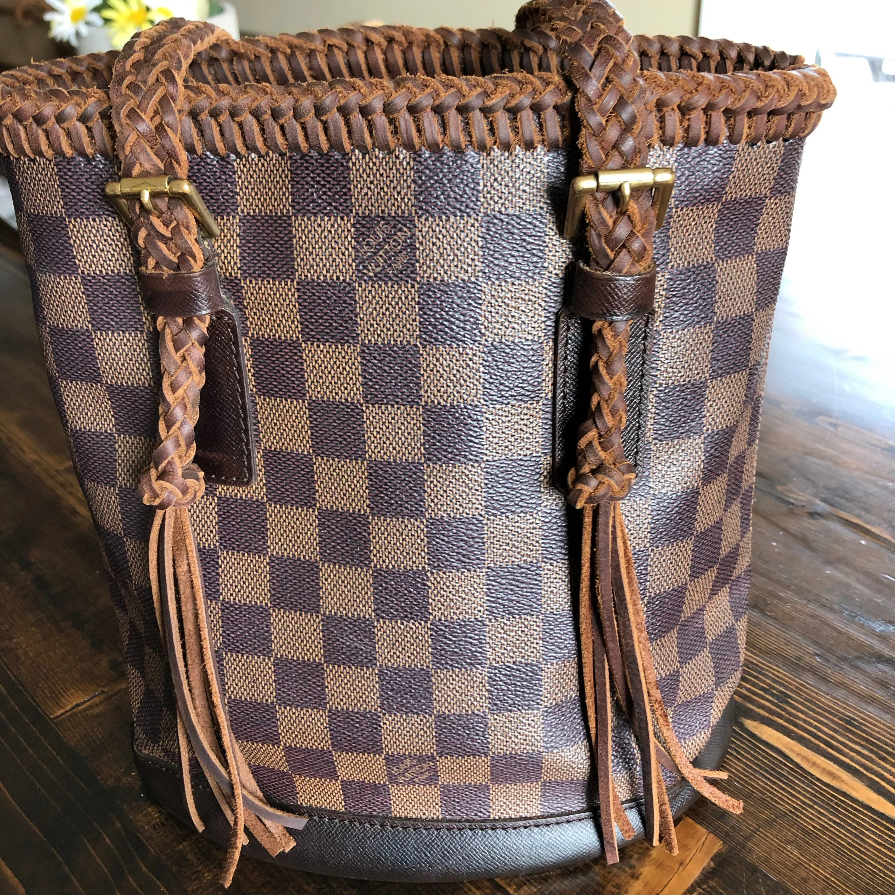 The Owl - Vintage Damier Ebene Bucket Bag