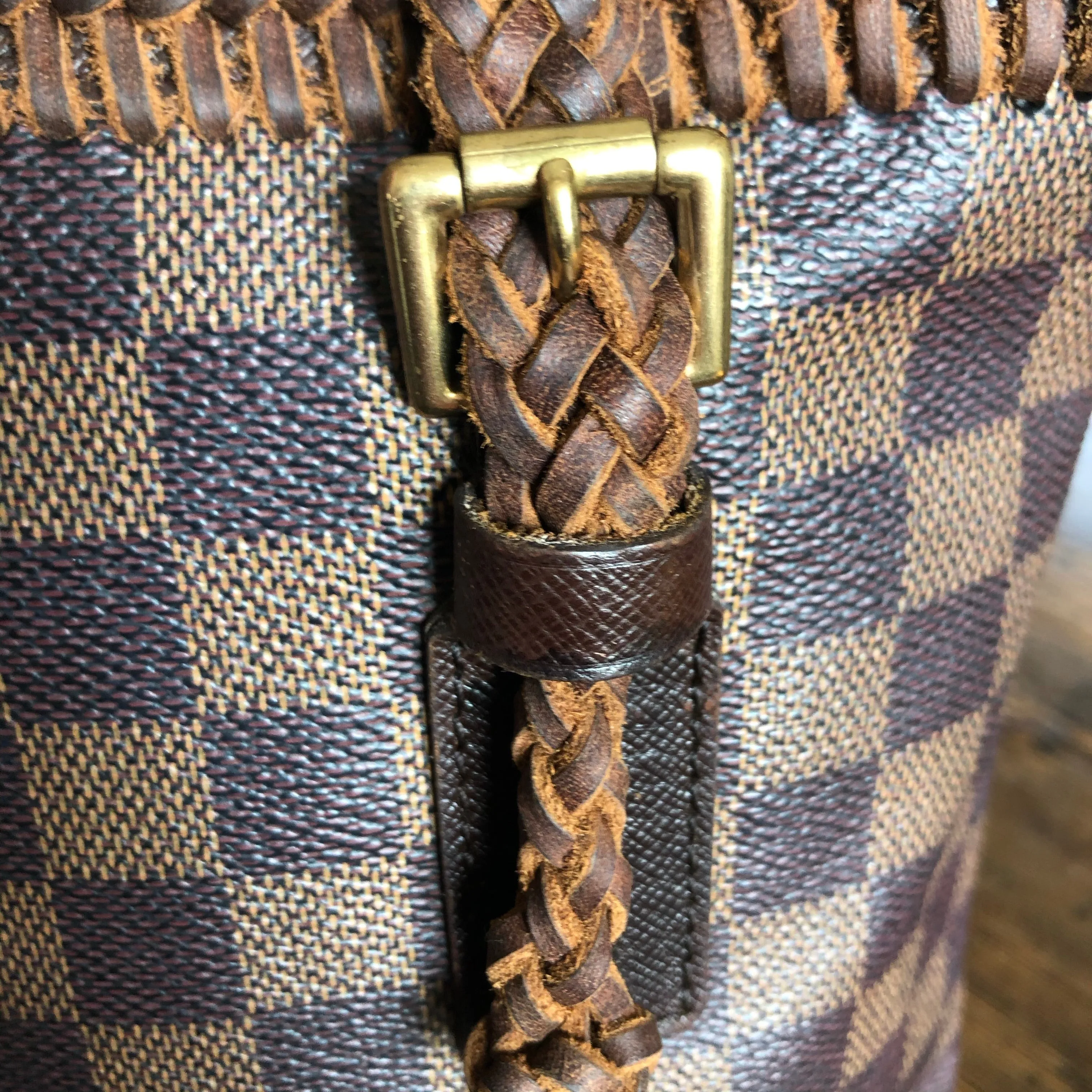 The Owl - Vintage Damier Ebene Bucket Bag