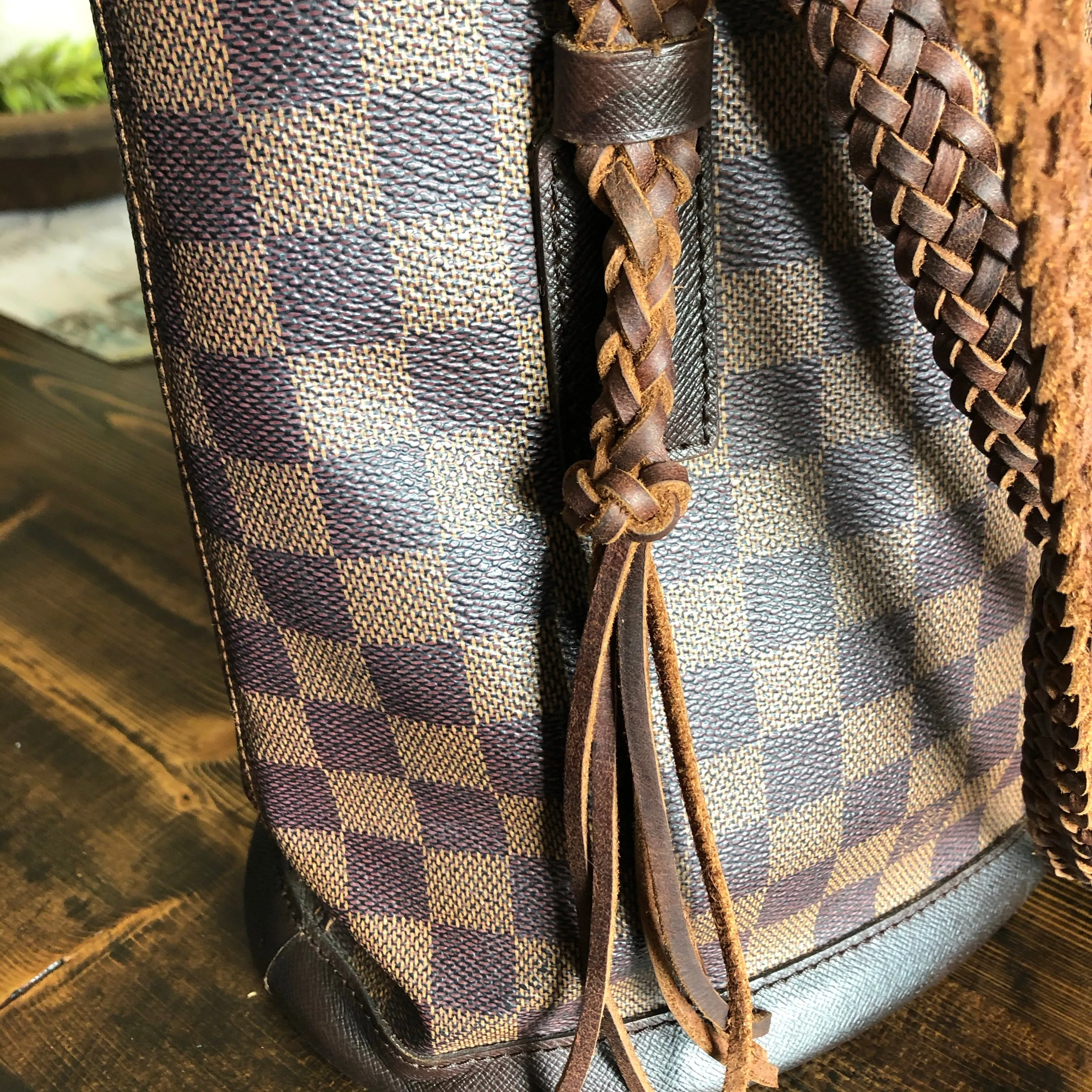 The Owl - Vintage Damier Ebene Bucket Bag