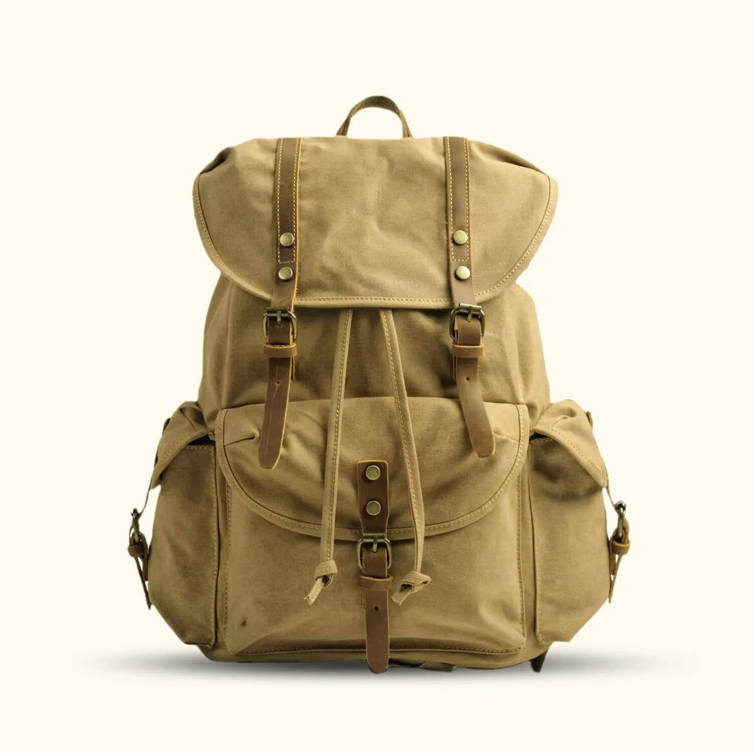 The Retro Rambler - Canvas School Backpack