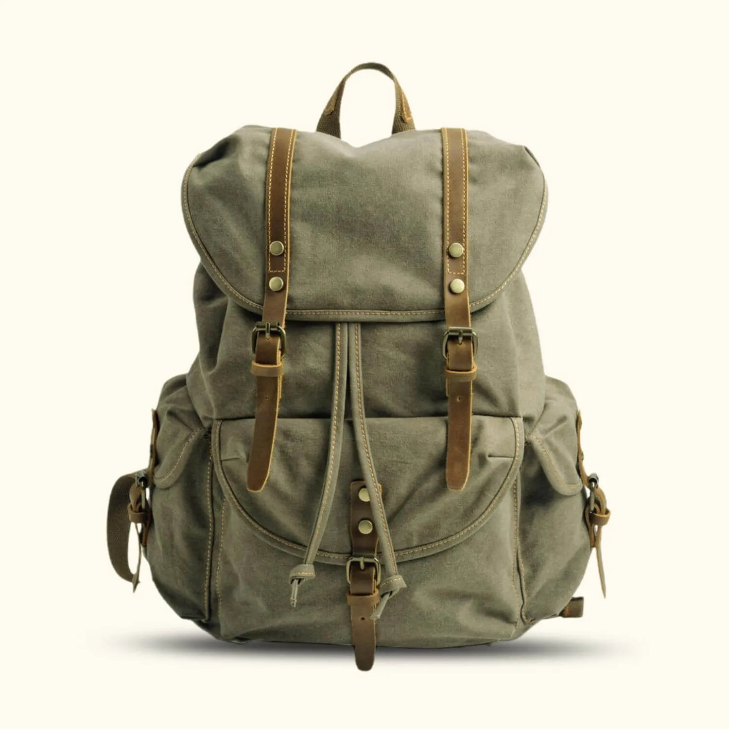 The Retro Rambler - Canvas School Backpack