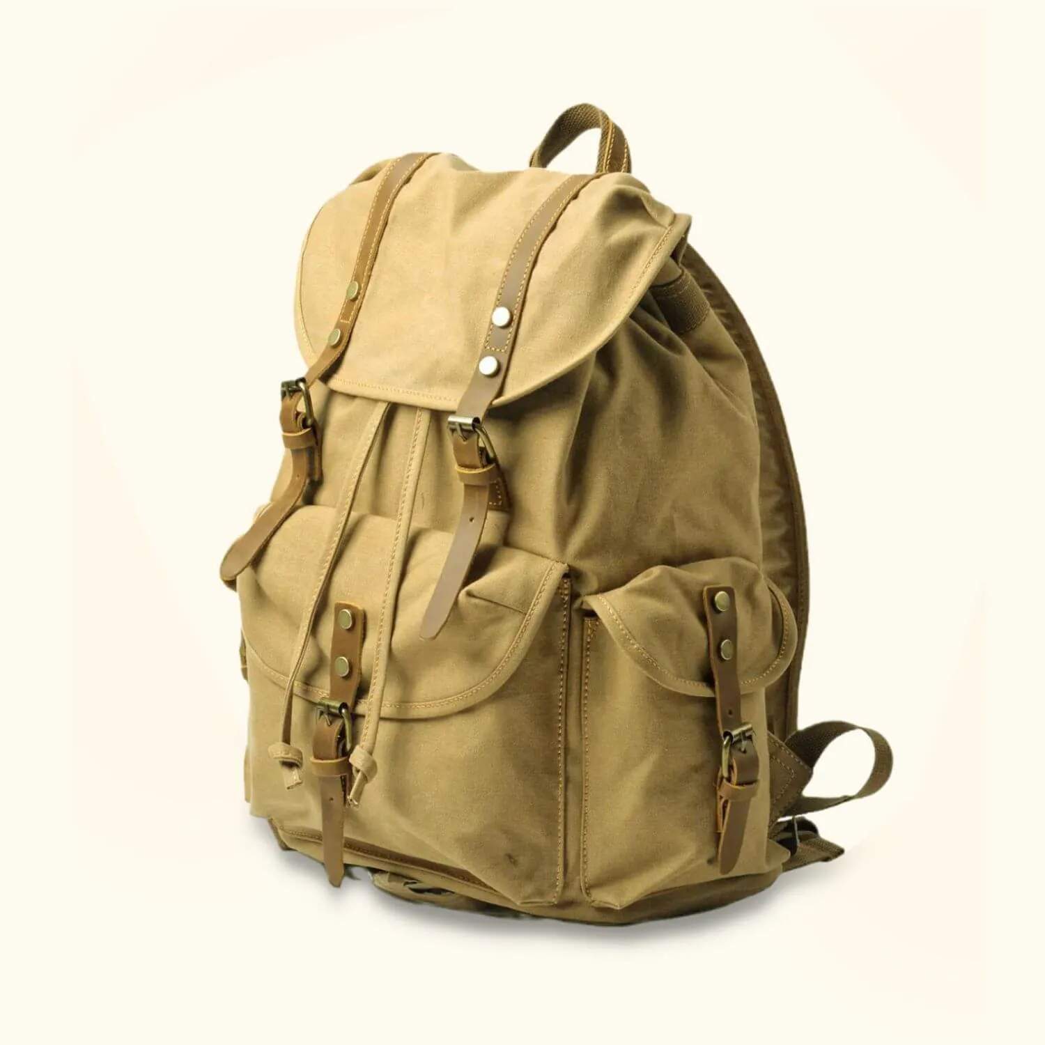 The Retro Rambler - Canvas School Backpack