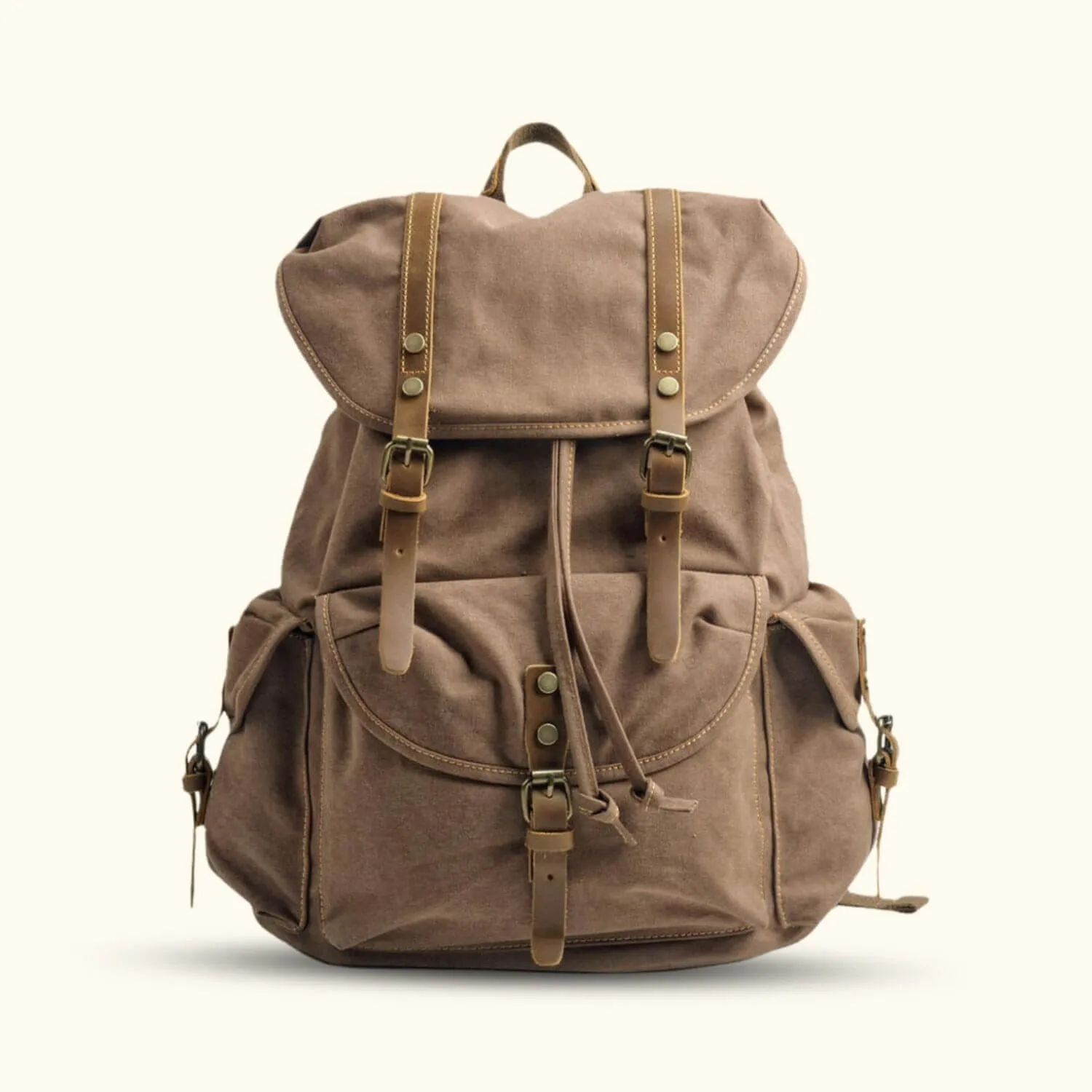 The Retro Rambler - Canvas School Backpack