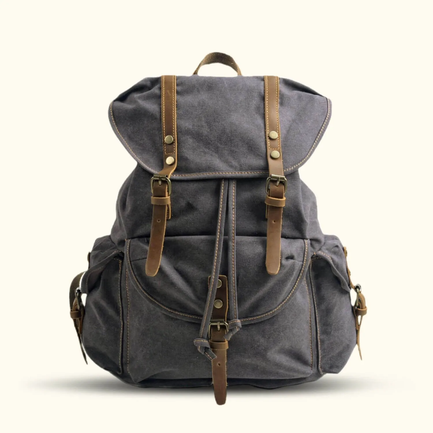 The Retro Rambler - Canvas School Backpack