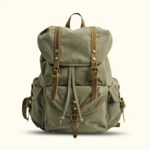 The Retro Rambler - Canvas School Backpack