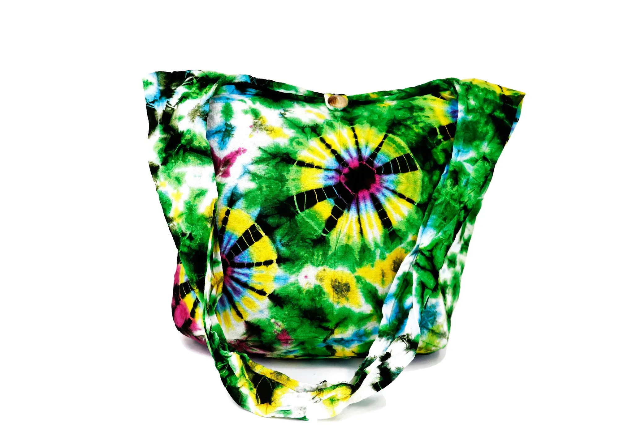 Tie Dye Bags Hobo Sling Shoulder Hippie Bohemian festival Top Zip Firework Colorful