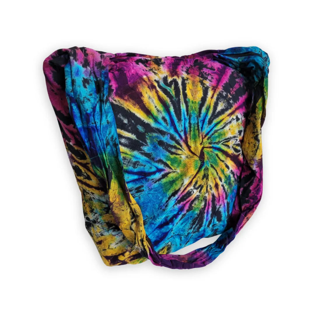 Tie Dye Bags Hobo Tote Cross body Bags Sling Cotton Hippie Festival