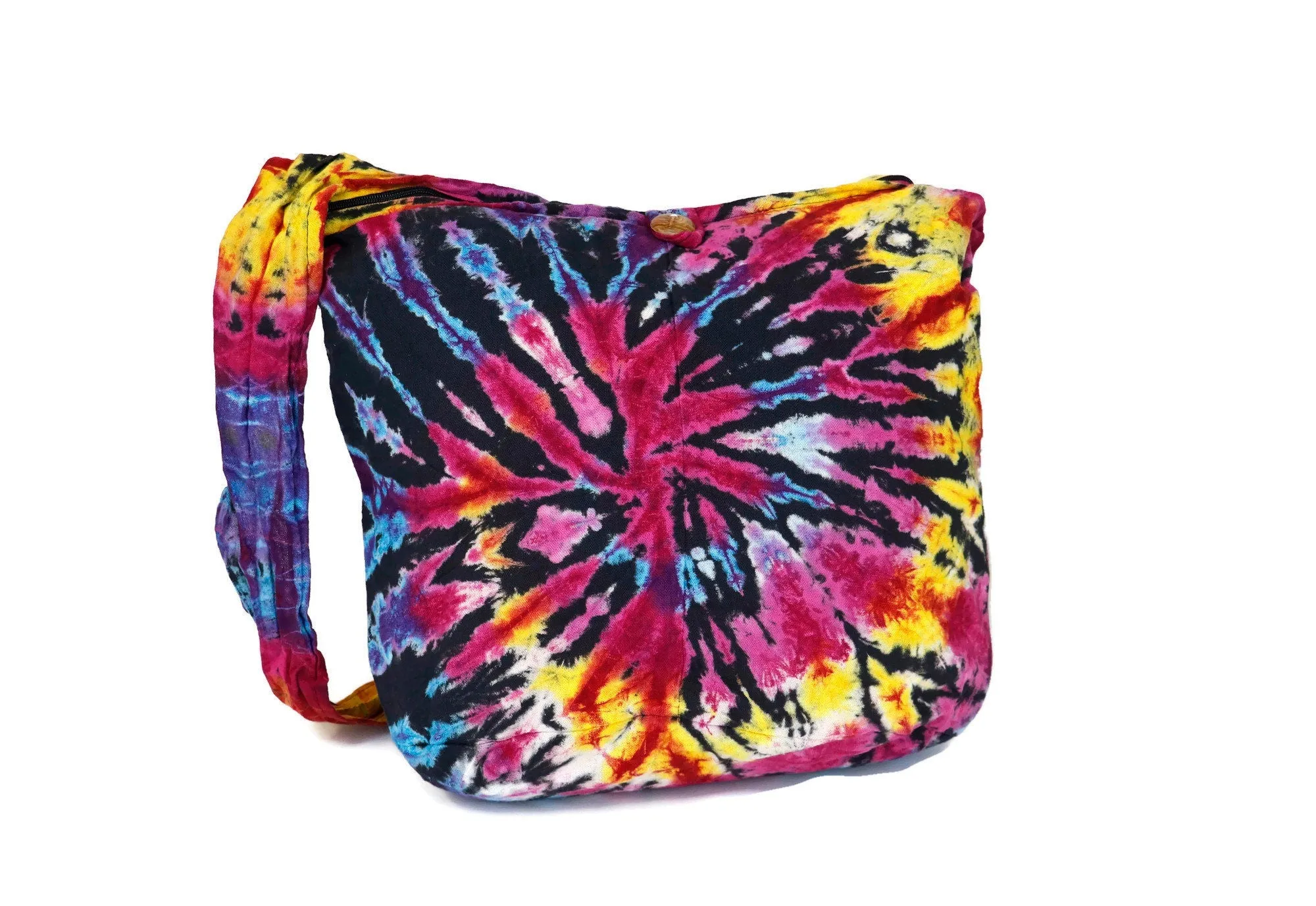 Tie Dye Bags Hobo Tote Cross body Bags Sling Cotton Hippie Festival