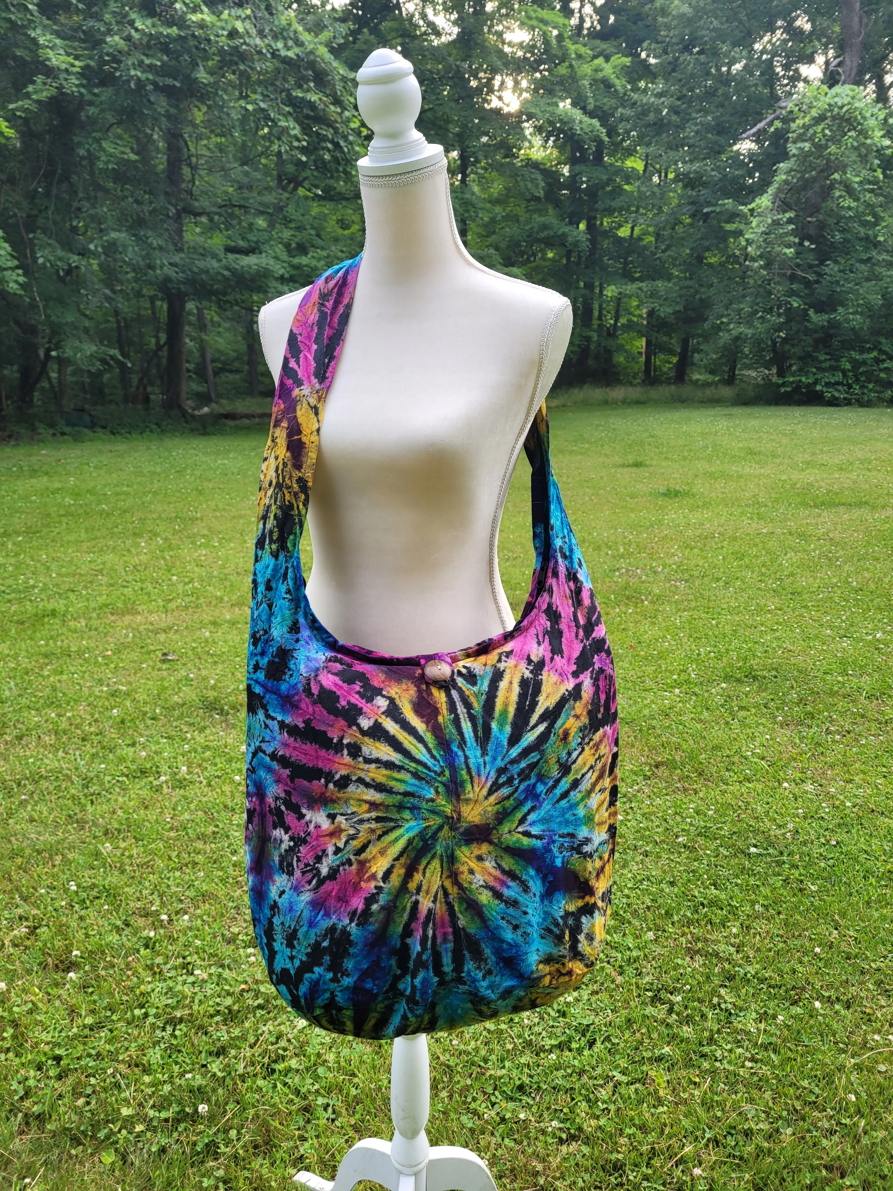 Tie Dye Bags Hobo Tote Cross body Bags Sling Cotton Hippie Festival