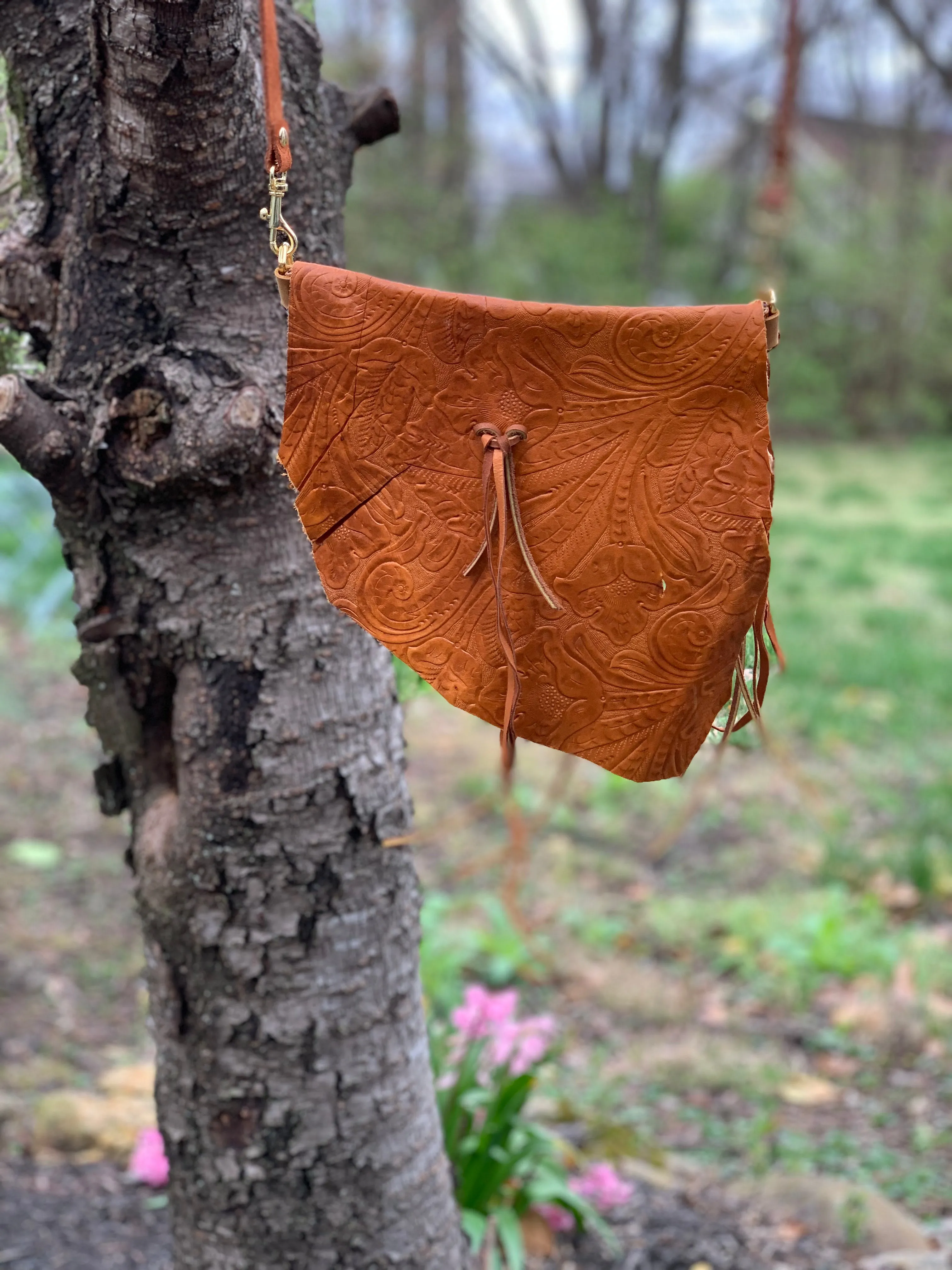 Tobacco Road Crossbody Leather Bag