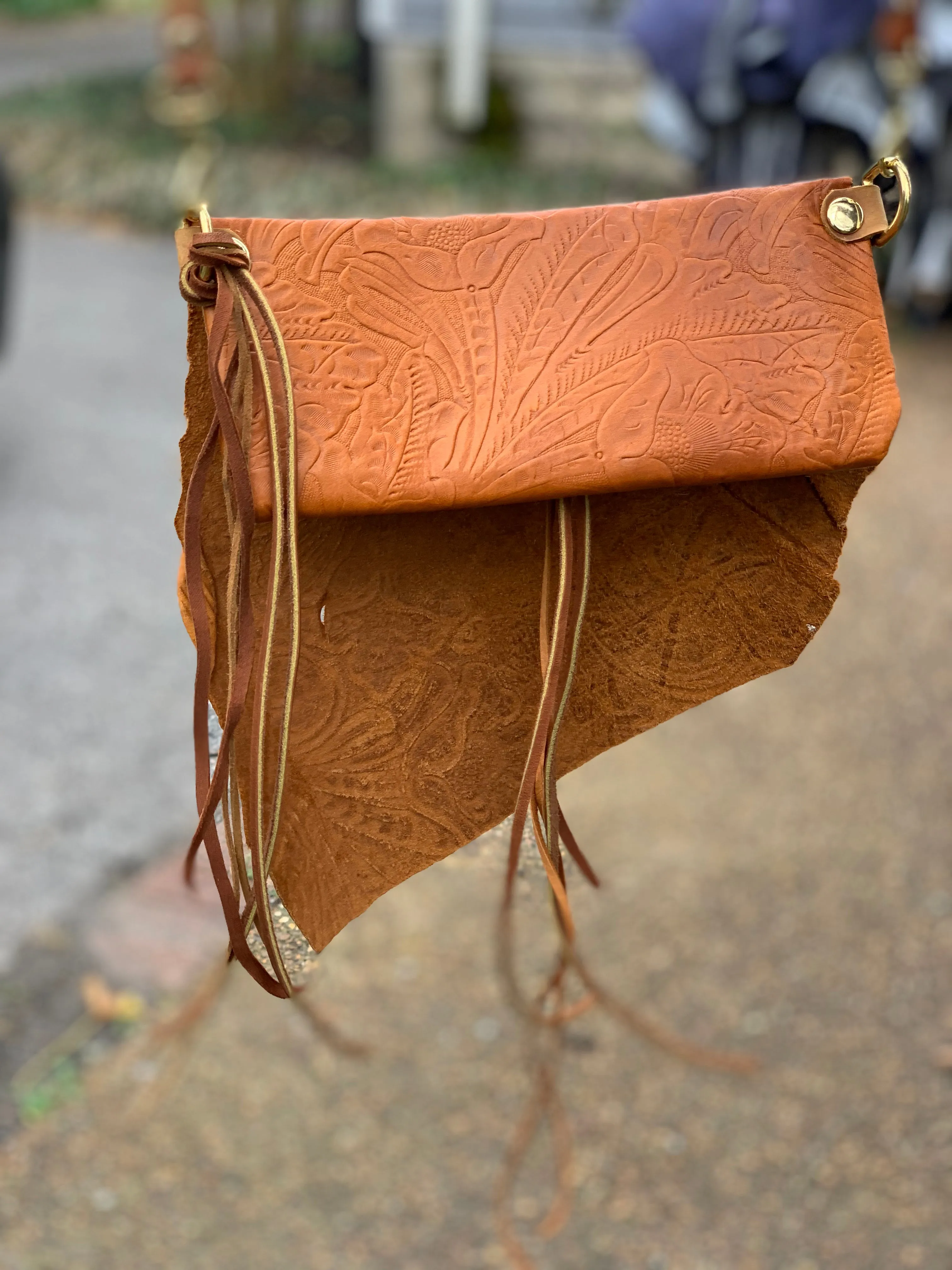 Tobacco Road Crossbody Leather Bag