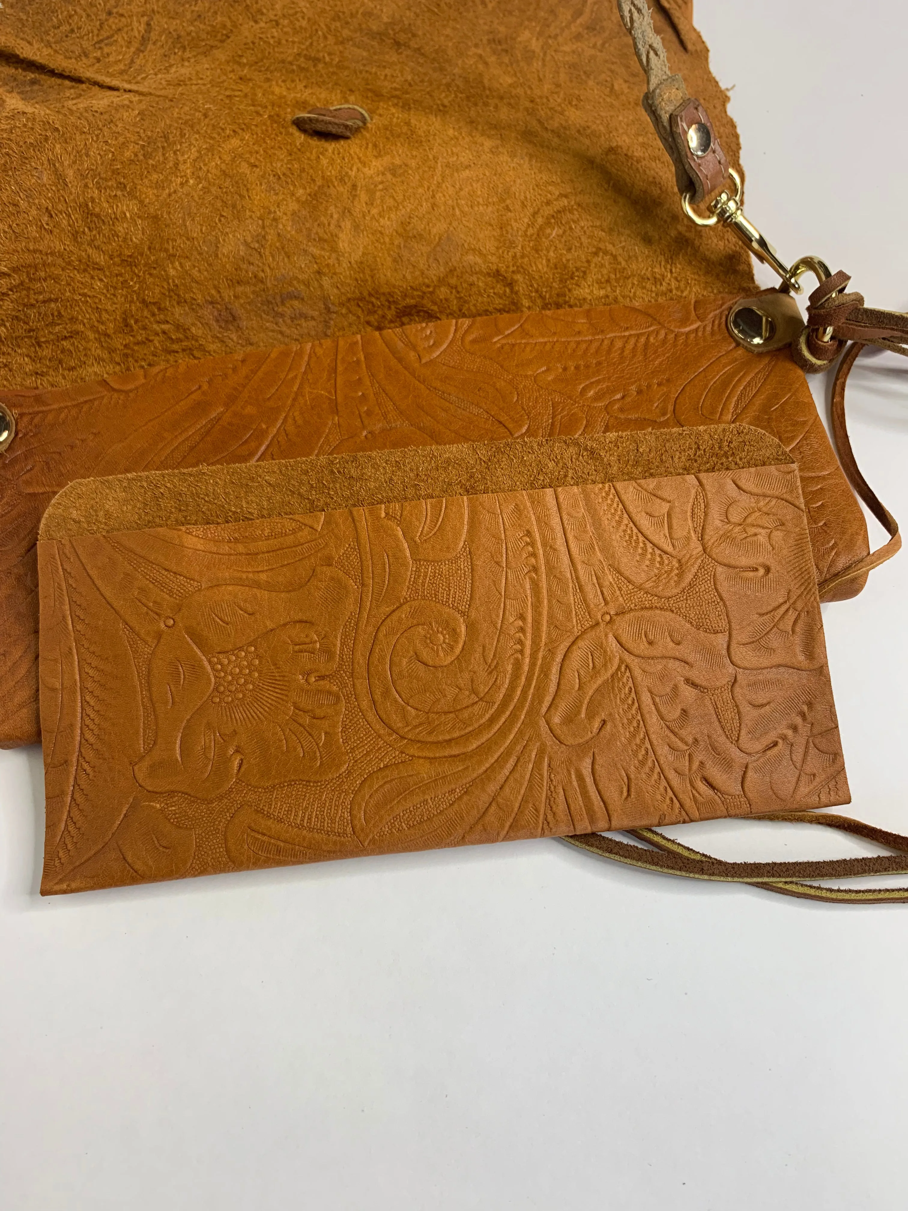 Tobacco Road Crossbody Leather Bag