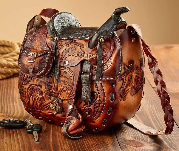 Tooled Leather Saddle