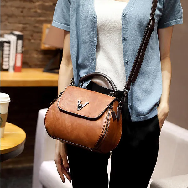 Vintage Elegant Tassel Bucket Bag Shoulder Handbag Crossbody For Women