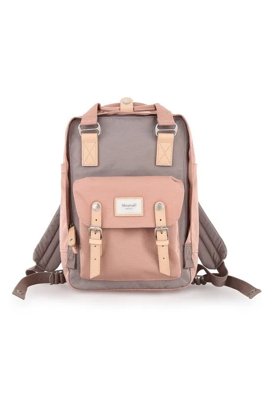 Vintage Style Blue/Pink Waterproof Backpack