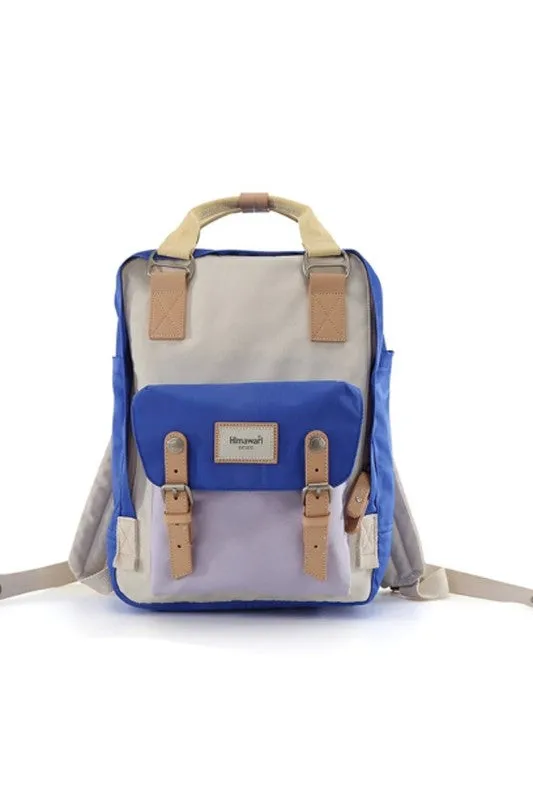 Vintage Style Blue/Pink Waterproof Backpack