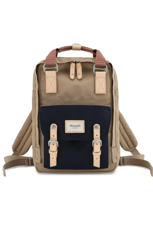 Vintage Style Blue/Pink Waterproof Backpack