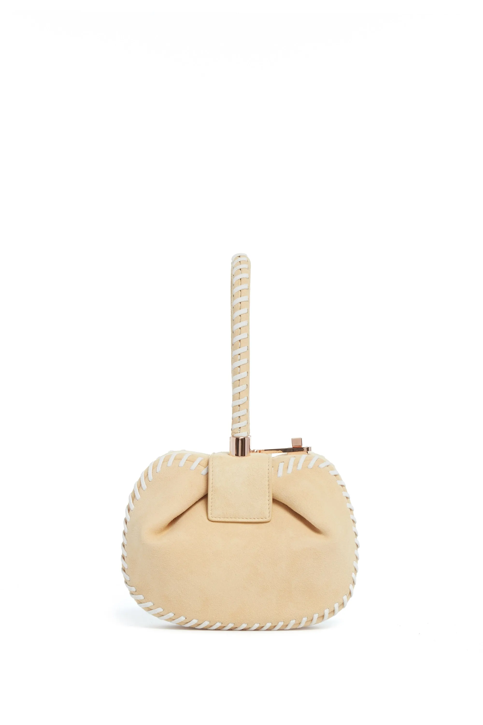 Whipstitch Demi Bag in Nude Suede