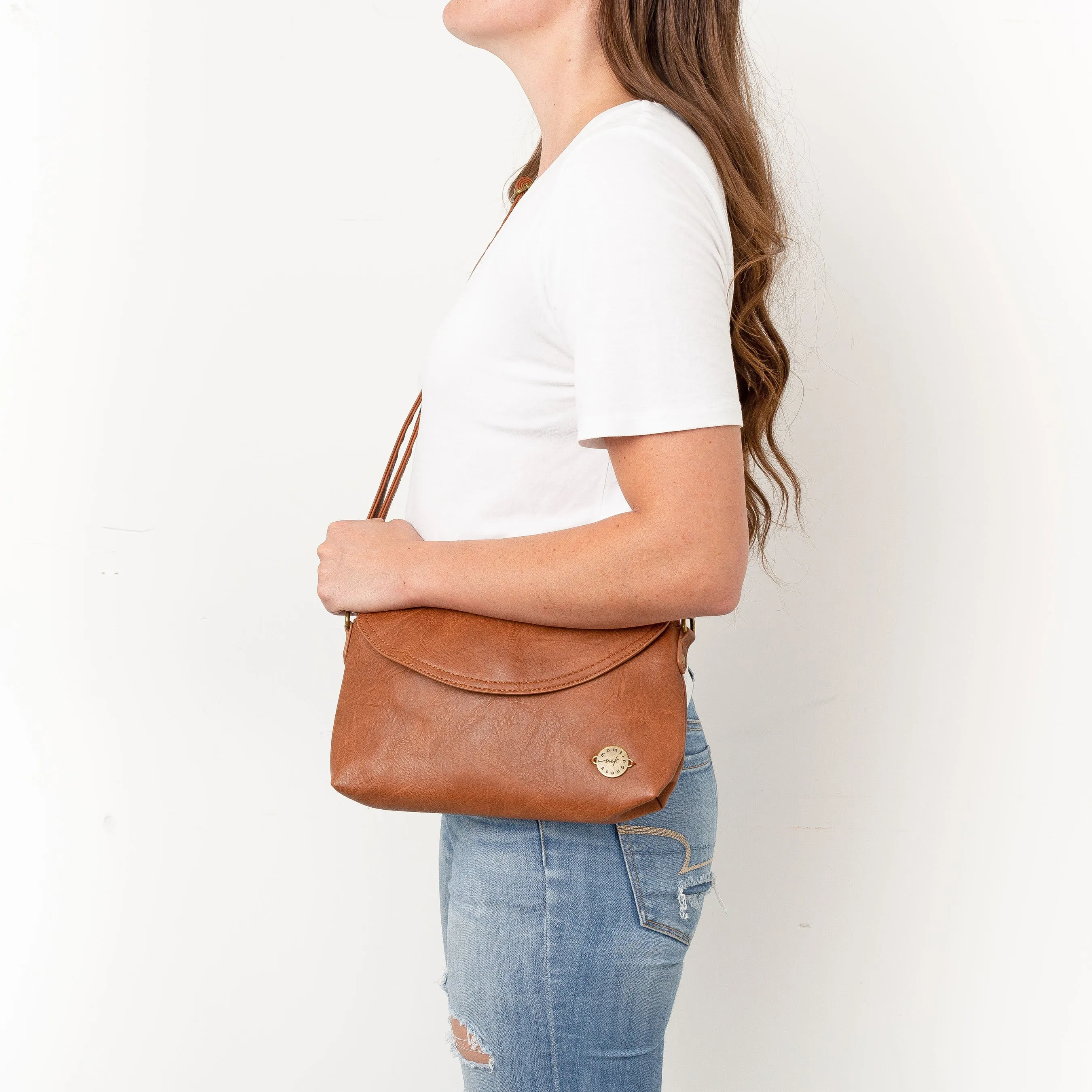 White Backpack Clutch Combo - Perfect for Moms & Students!