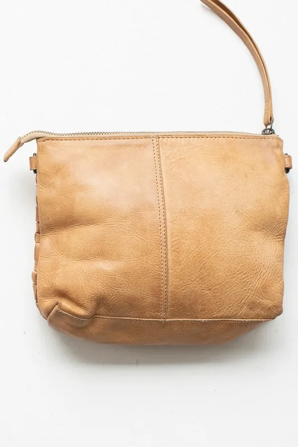 Woven Pouch Bag - Tan